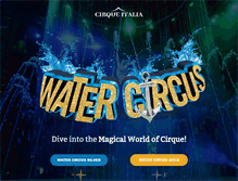 Tablet Screenshot of cirqueitalia.com